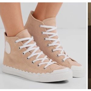 Chloe suede high top sneakers